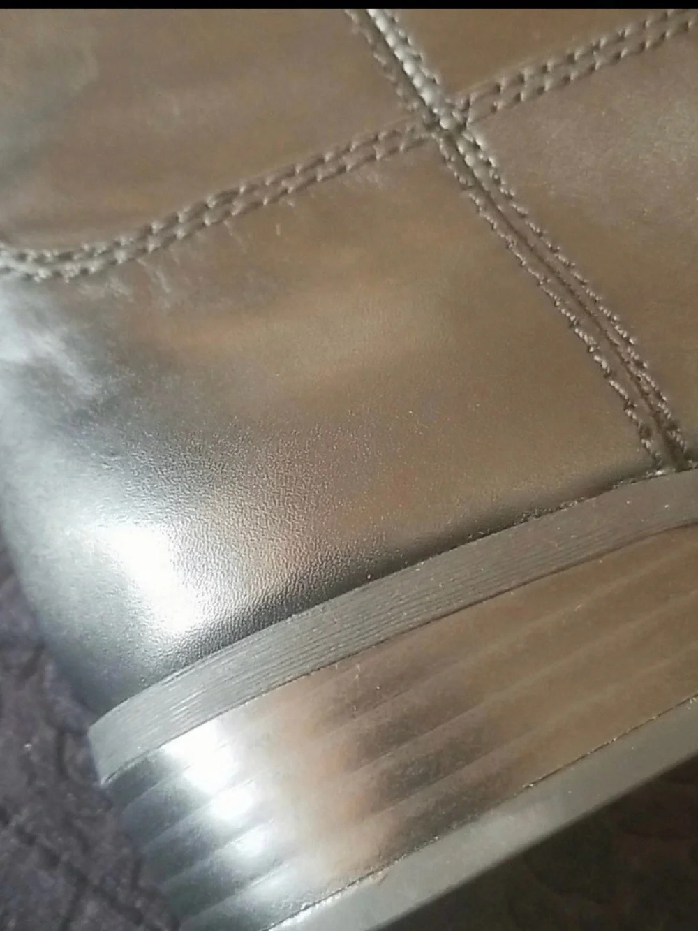 INC I Black Fawne Leather Riding Boots Size 6 NWT (retail $180)